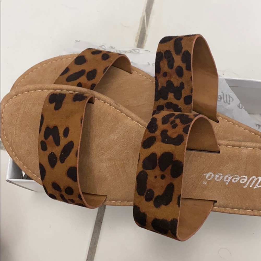 Animal print sandal